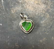 Heartshaped Seaglass Pendants