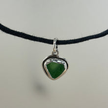 Heartshaped Seaglass Pendants