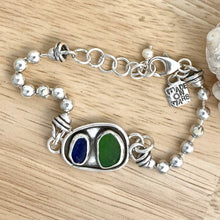 Double Sea glass bracelet