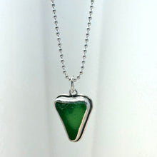 Heartshaped Seaglass Pendants